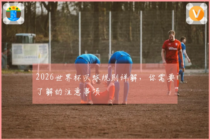 2026世界杯买球规则详解，你需要了解的注意事项
